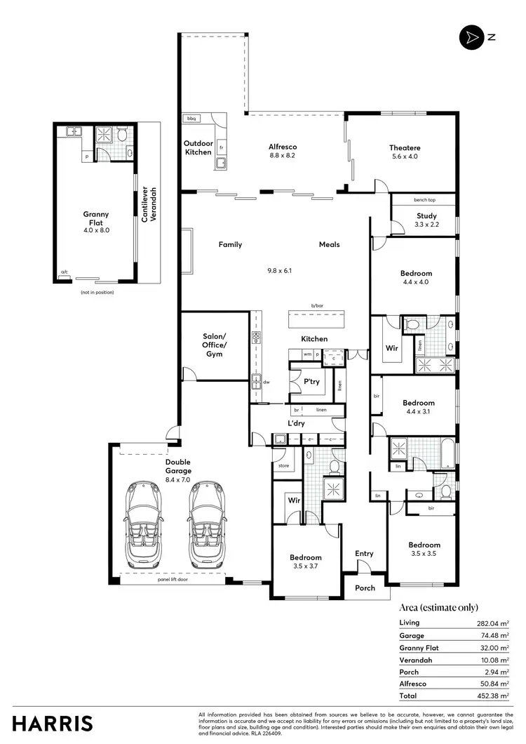 Floorplan of Homely house listing, 3 Abbeville Terrace, Marion SA 5043