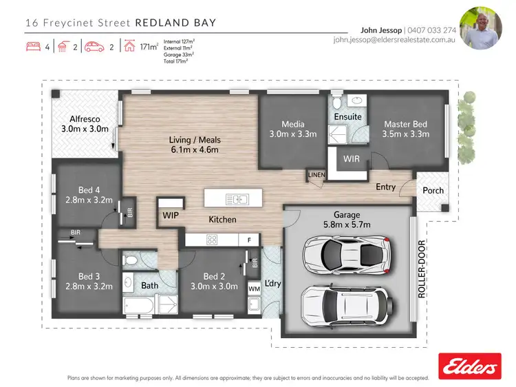 Floorplan of Homely house listing, 16 Freycinet Street, Redland Bay QLD 4165