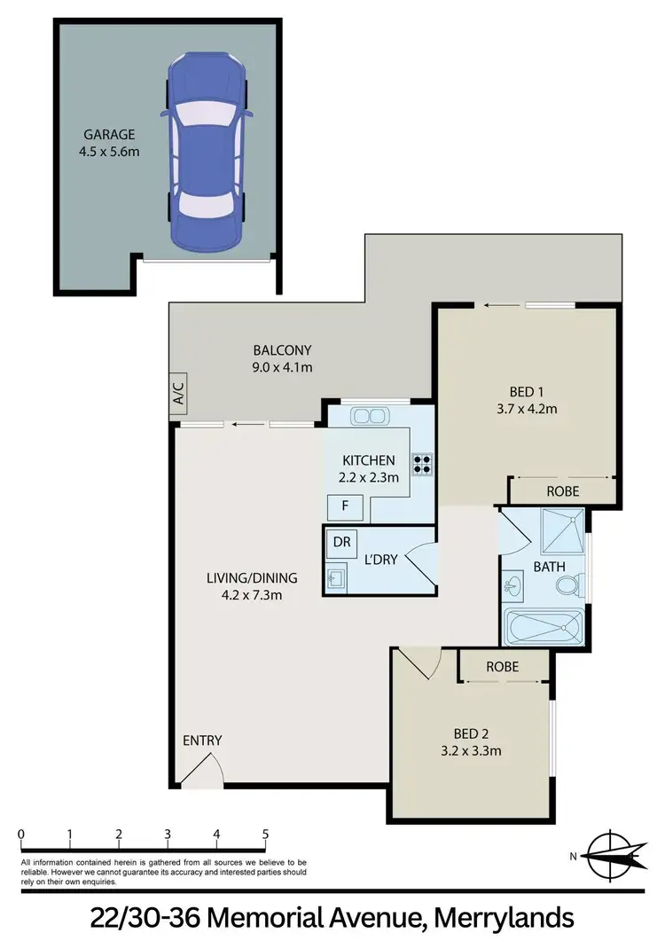 Floorplan of Homely unit listing, 22/30-36 Memorial Avenue, Merrylands NSW 2160
