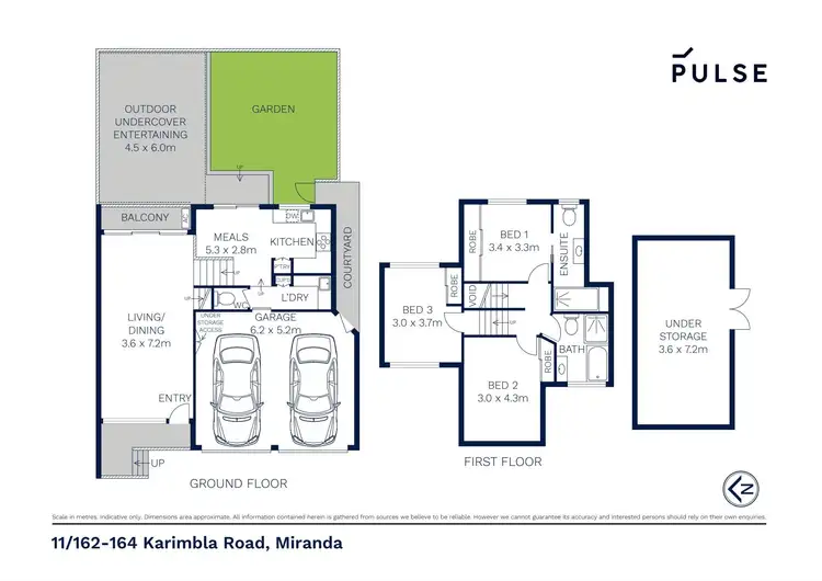 Floorplan of Homely townhouse listing, 11/162-164 Karimbla Road, Miranda NSW 2228