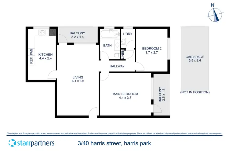 Floorplan of Homely apartment listing, 3/40 Harris Street, Harris Park NSW 2150