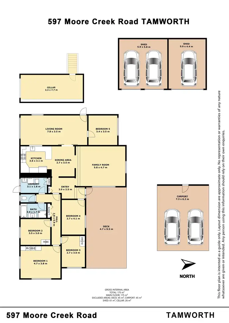 Floorplan of Homely house listing, 597 Moore Creek Road, Tamworth NSW 2340