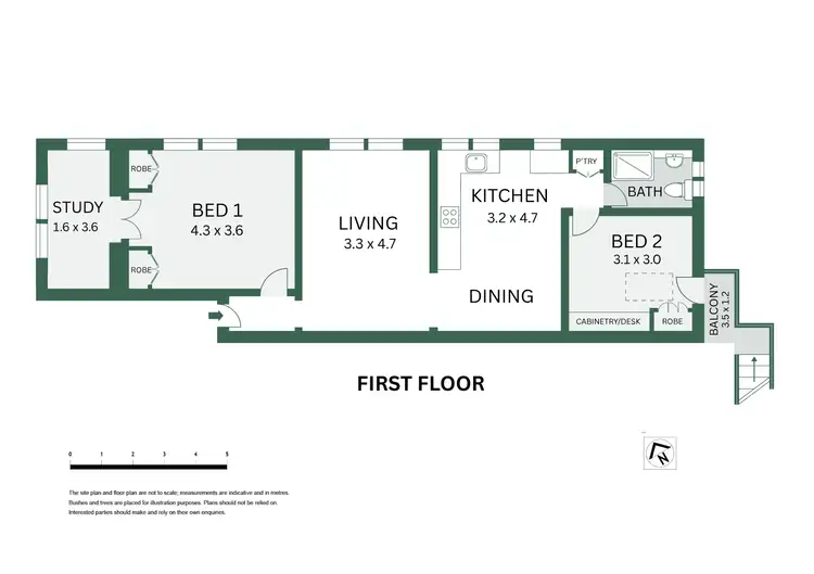 Floorplan of Homely apartment listing, 4/43 Young Street, Cremorne NSW 2090