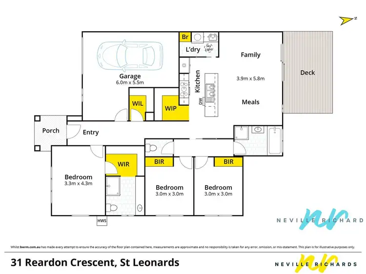 Floorplan of Homely house listing, 31 Reardon Crescent, St Leonards VIC 3223
