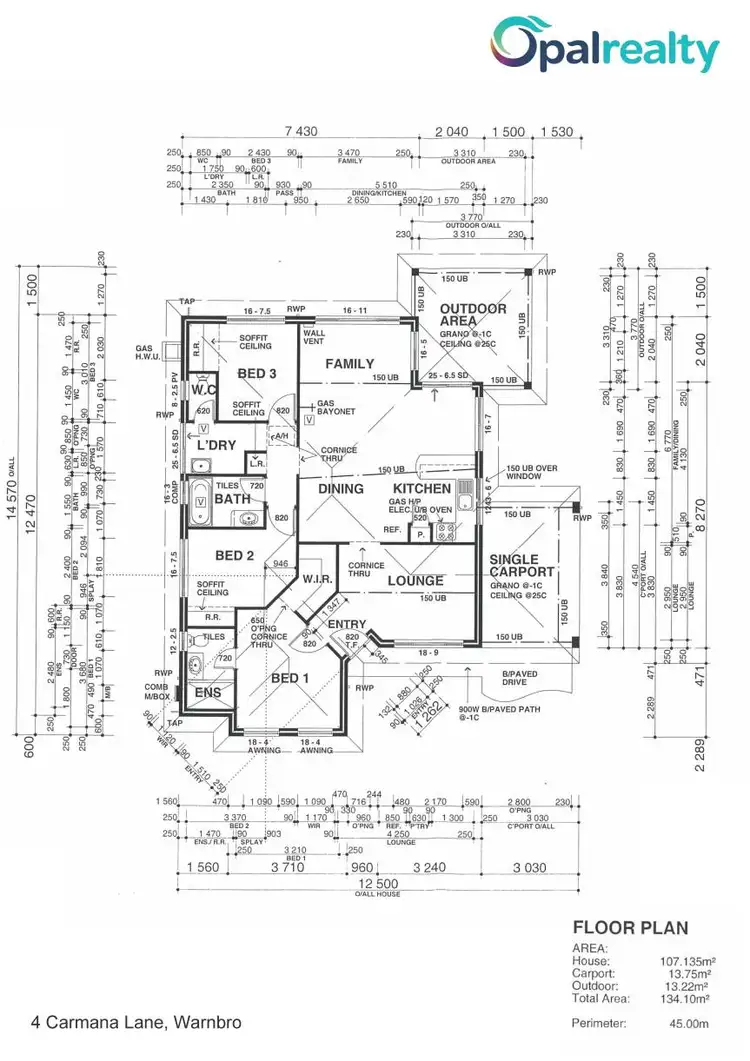 Floorplan of Homely house listing, 4 Carmana Lane, Warnbro WA 6169