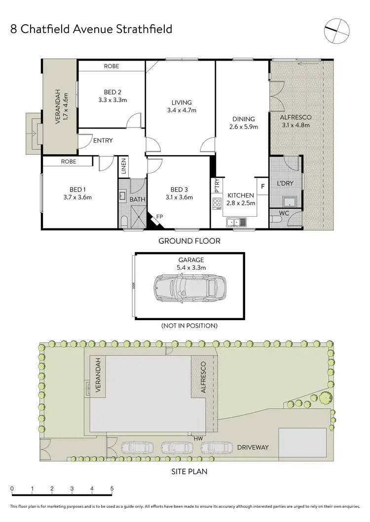 Floorplan of Homely house listing, 8 Chatfield Avenue, Strathfield South NSW 2136