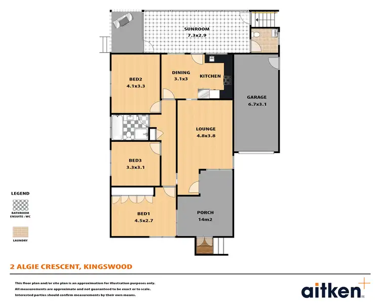 Floorplan of Homely house listing, 2 Algie Crescent, Kingswood NSW 2747