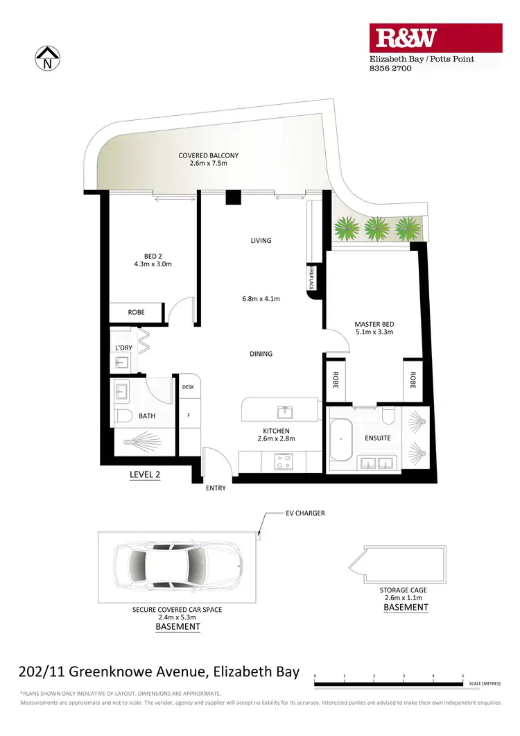 Floorplan of Homely apartment listing, 202/11 Greenknowe Avenue, Elizabeth Bay NSW 2011