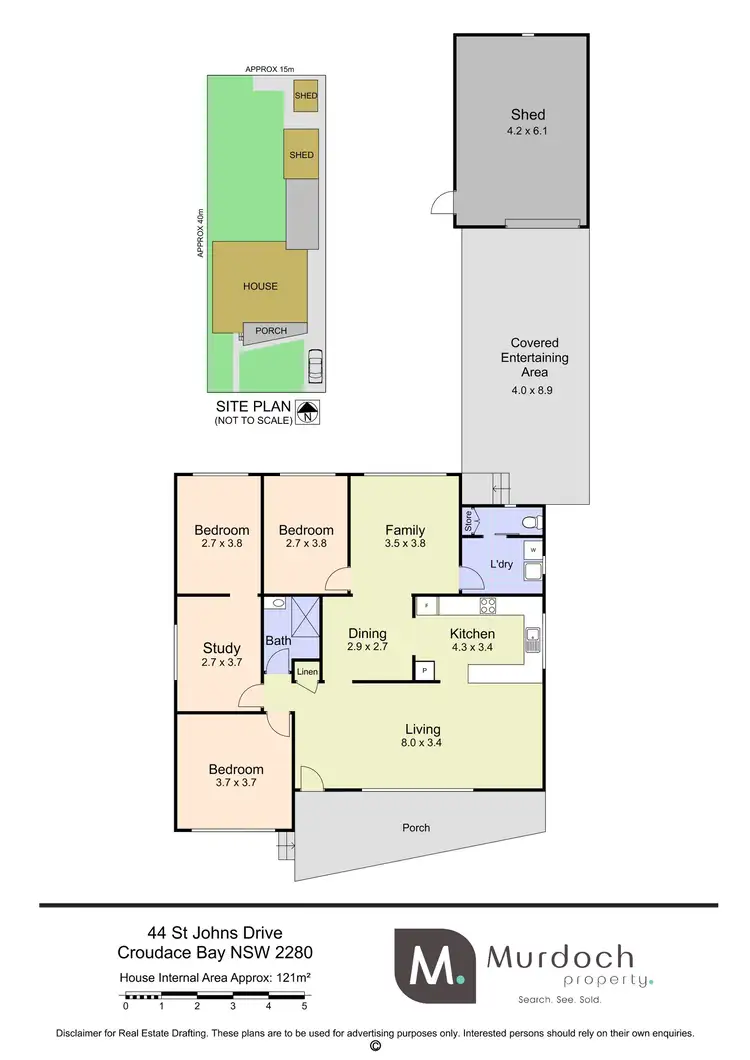 Floorplan of Homely house listing, 44 St Johns Drive, Croudace Bay NSW 2280
