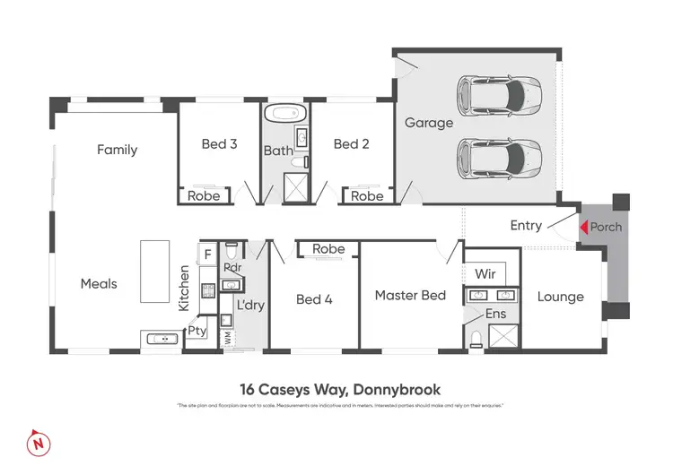 Floorplan of Homely house listing, 16 Caseys Way, Donnybrook VIC 3064