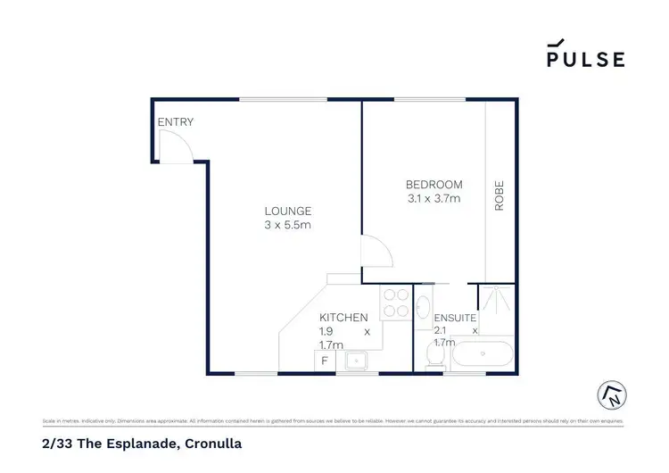 Floorplan of Homely unit listing, 2/33 The Esplanade, Cronulla NSW 2230