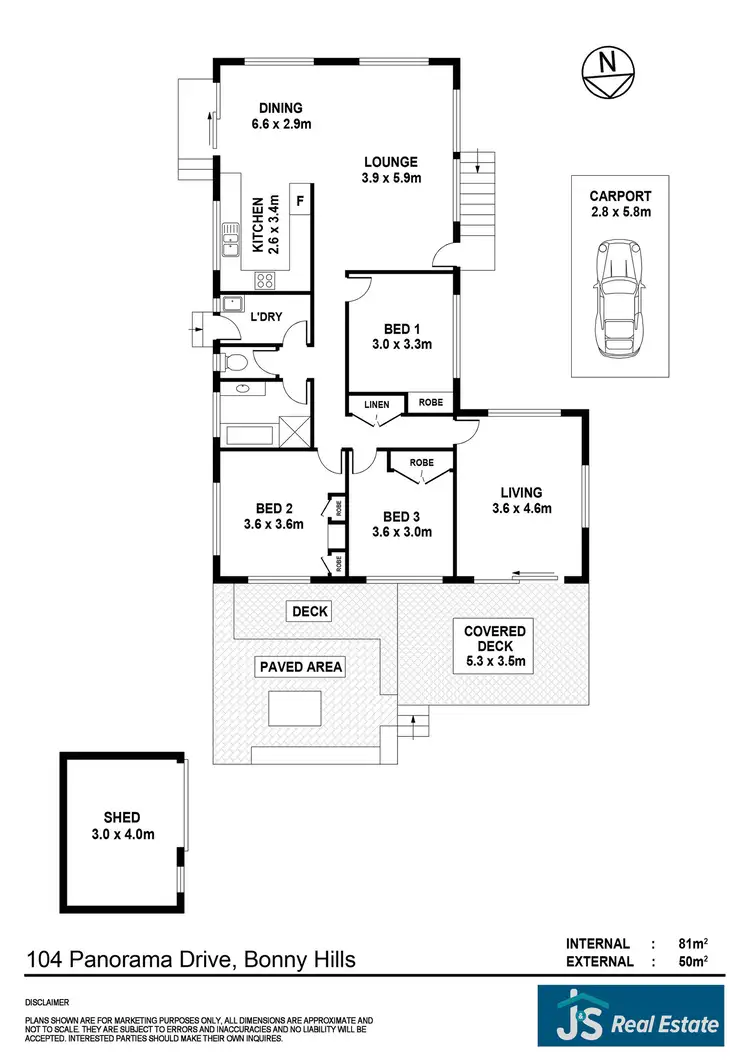 Floorplan of Homely house listing, 104 Panorama Drive, Bonny Hills NSW 2445