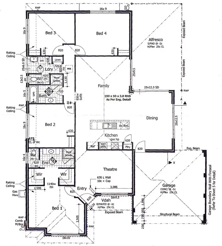 Floorplan of Homely house listing, 13 Waterfoot Loop, Canning Vale WA 6155
