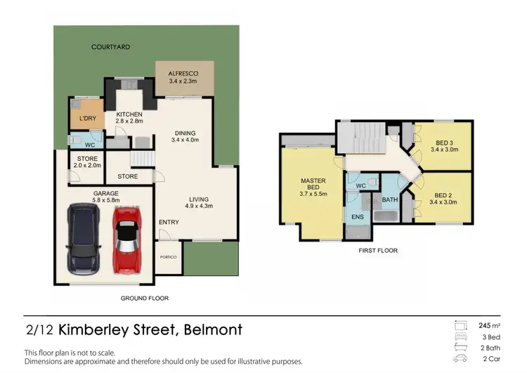 Floorplan of Homely house listing, 2/12 Kimberley Street, Belmont WA 6104