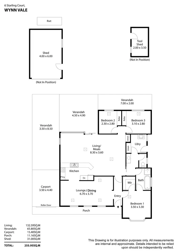 Floorplan of Homely house listing, 6 Starling Court, Wynn Vale SA 5127