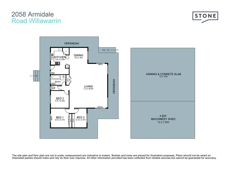 Floorplan of Homely rural property listing, 2058 Armidale Road, Willawarrin NSW 2440