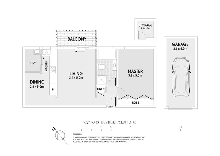 Floorplan of Homely apartment listing, 8/27 Forster Street, West Ryde NSW 2114