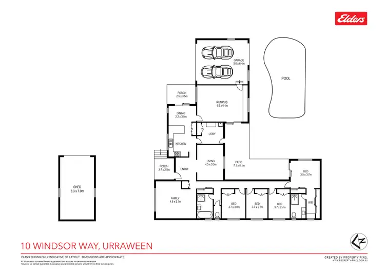 Floorplan of Homely house listing, 10 Windsor Way, Urraween QLD 4655