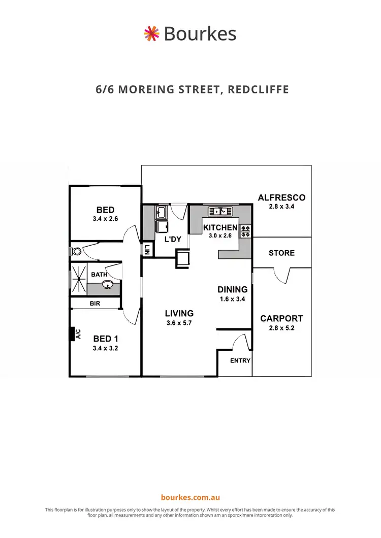Floorplan of Homely villa listing, 6/66 Moreing Street, Redcliffe WA 6104