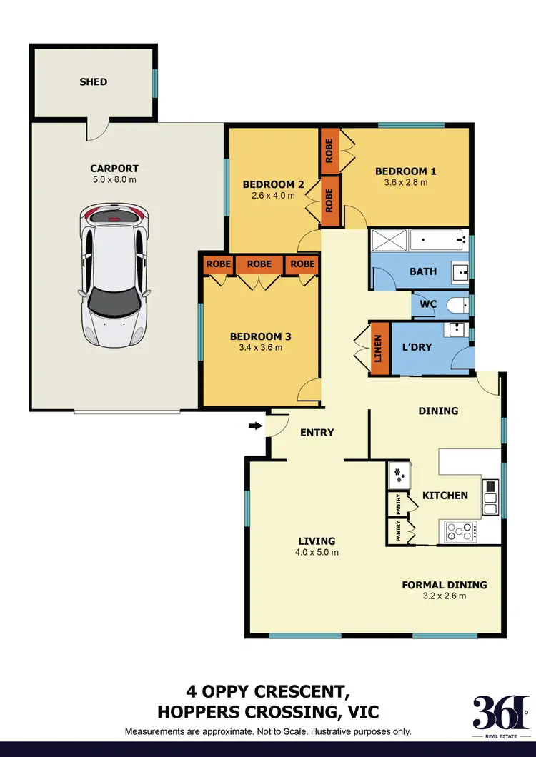 Floorplan of Homely house listing, 4 Oppy Crescent, Hoppers Crossing VIC 3029