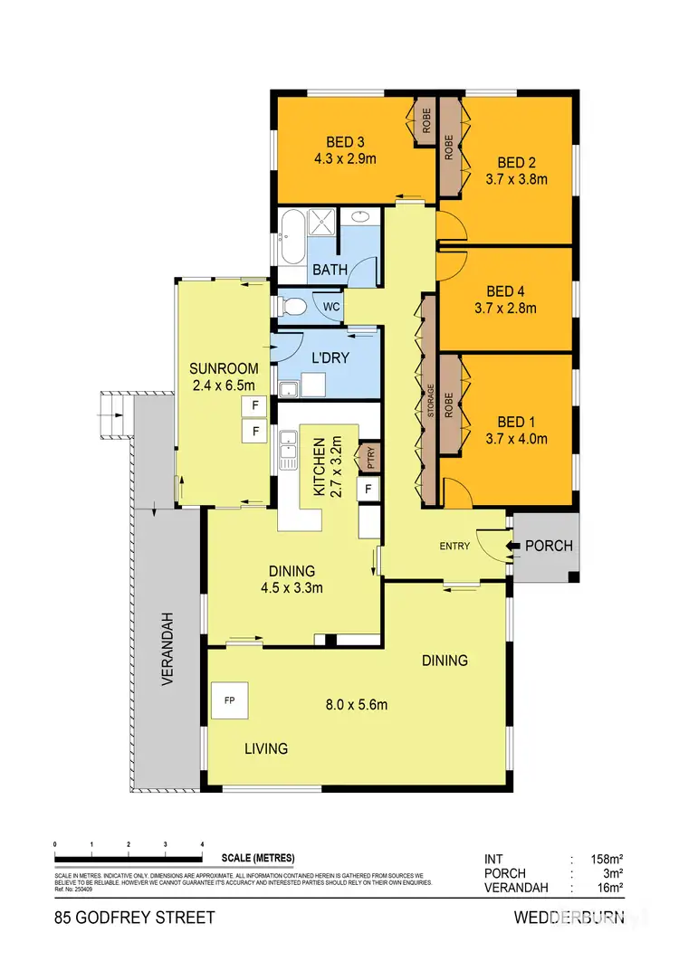 Floorplan of Homely house listing, 85 Godfrey Street, Wedderburn VIC 3518