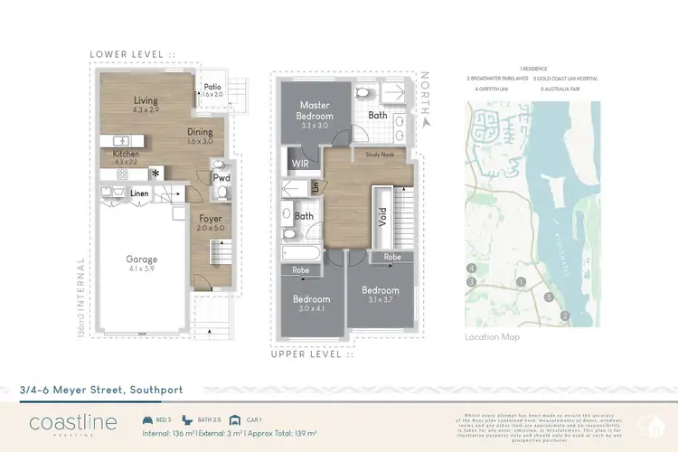Floorplan of Homely townhouse listing, 3/4-6 Meyer Street, Southport QLD 4215
