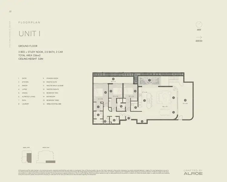 Floorplan of Homely apartment listing, 1/120-122 Albatross Avenue, Mermaid Beach QLD 4218