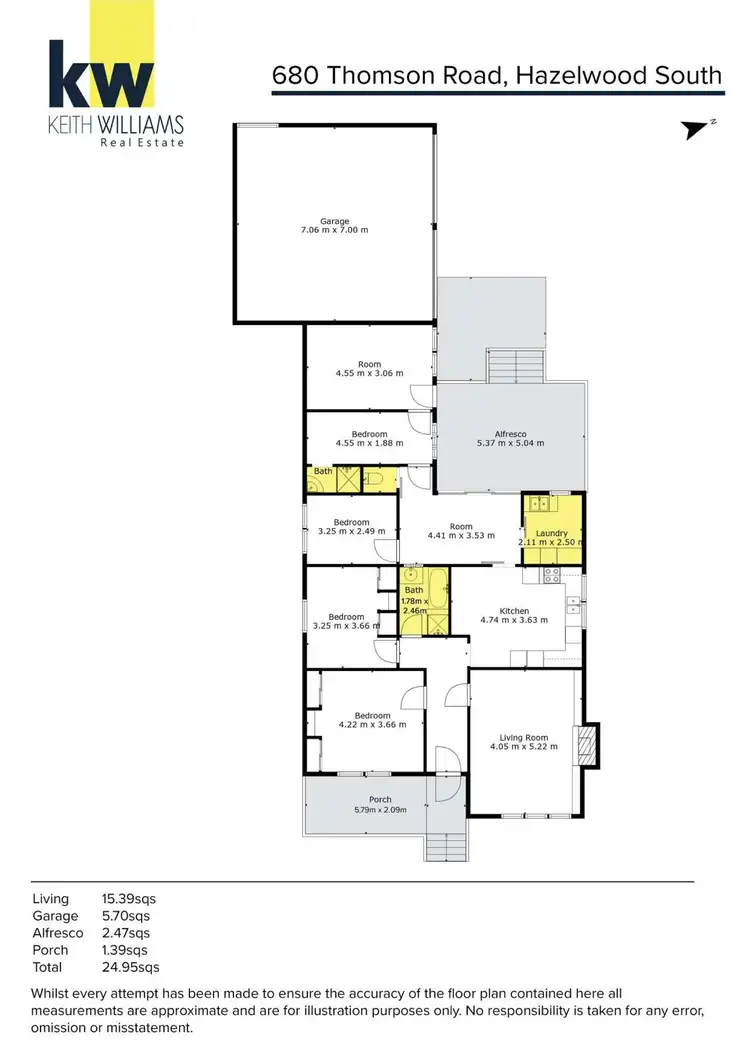 Floorplan of Homely rural property listing, 630 Thomson Road, Hazelwood South VIC 3840