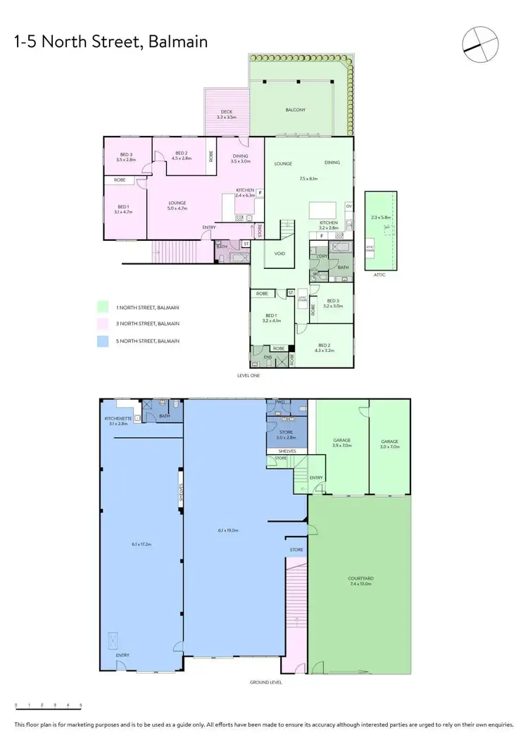 Floorplan of Homely house listing, 1-5 North Street, Balmain NSW 2041