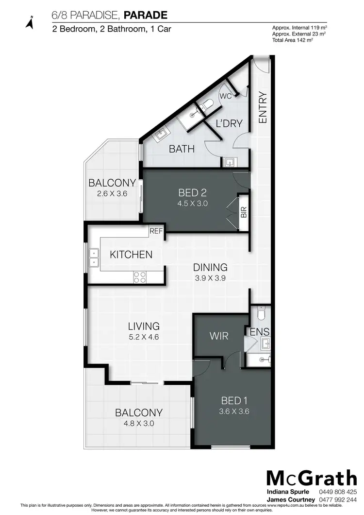 Floorplan of Homely apartment listing, 6/8 Paradise Parade, Paradise Point QLD 4216