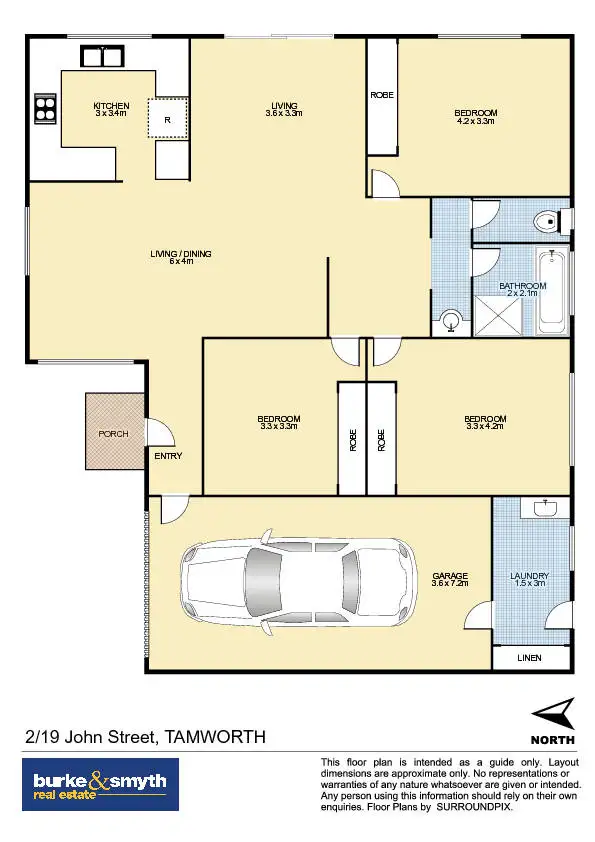 Floorplan of Homely villa listing, 2/19 John Street, Tamworth NSW 2340