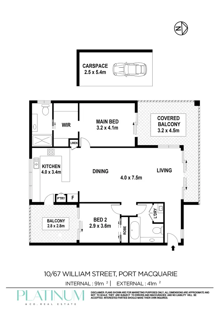 Floorplan of Homely apartment listing, 10/67 William Street, Port Macquarie NSW 2444