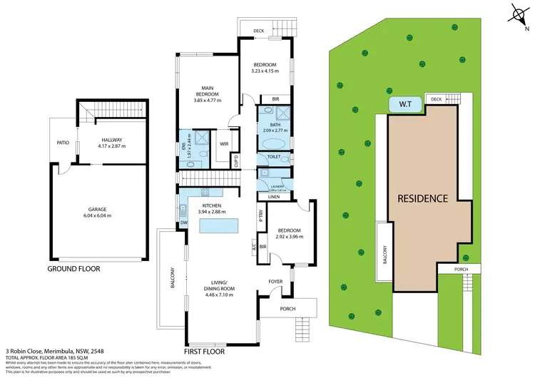 Floorplan of Homely townhouse listing, 3B Robin Close, Merimbula NSW 2548
