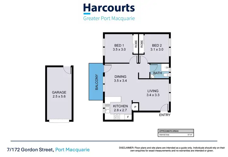 Floorplan of Homely unit listing, 7/172 Gordon Street, Port Macquarie NSW 2444