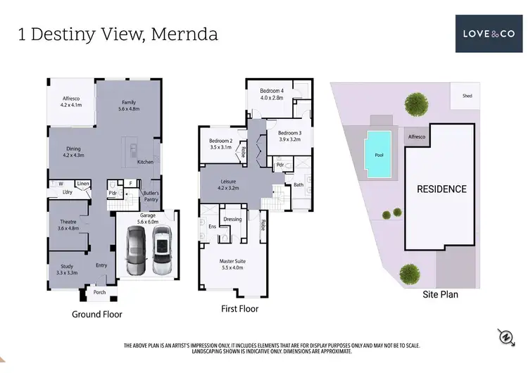 Floorplan of Homely house listing, 1 Destiny View, Mernda VIC 3754