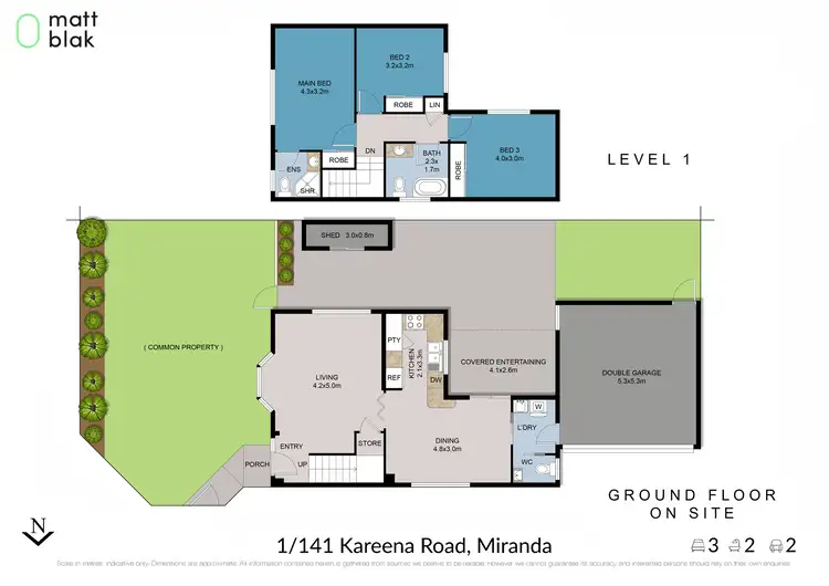 Floorplan of Homely townhouse listing, 1/141-143 Kareena Road, Miranda NSW 2228