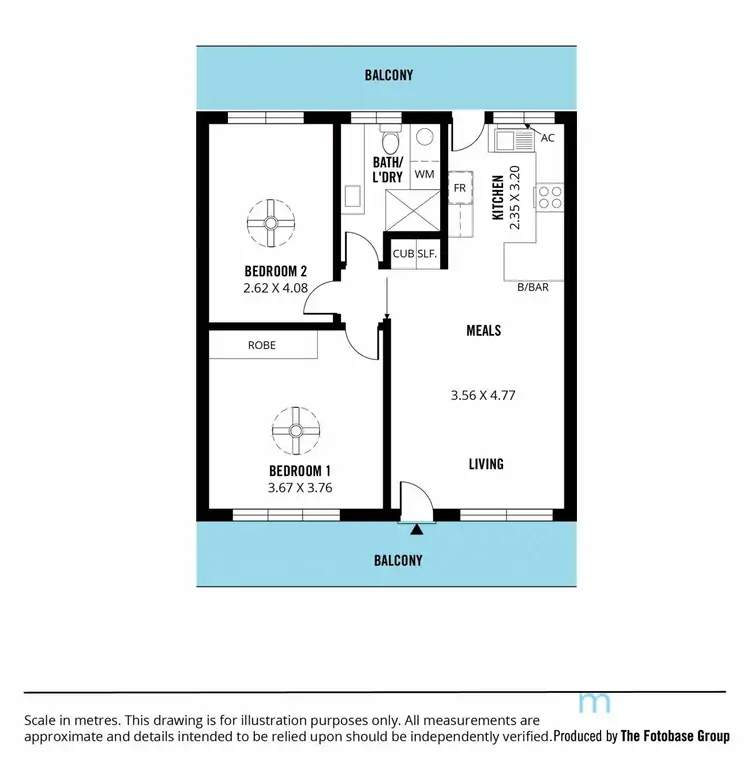 Floorplan of Homely unit listing, 16/2 Emerson Road, Black Forest SA 5035