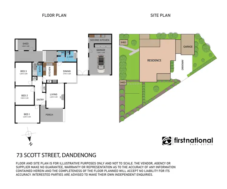 Floorplan of Homely house listing, 73 Scott Street, Dandenong VIC 3175