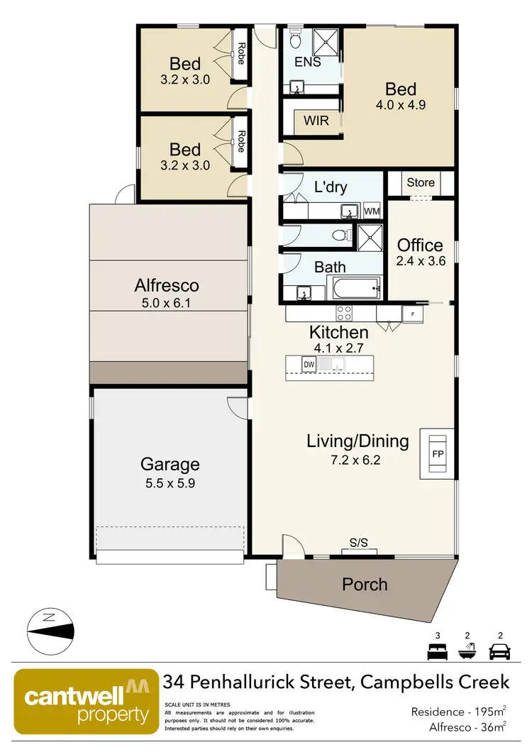Floorplan of Homely house listing, 34 Penhallurick Street, Campbells Creek VIC 3451