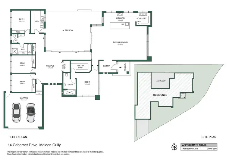 Floorplan of Homely house listing, 14 Cabernet Drive, Maiden Gully VIC 3551