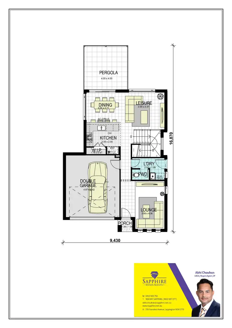 Floorplan of Homely house listing, 20 Jasper Way, Leppington NSW 2179