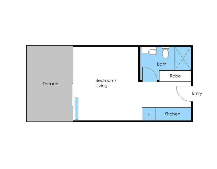 Floorplan of Homely apartment listing, 432/572 St Kilda Road, Melbourne VIC 3004