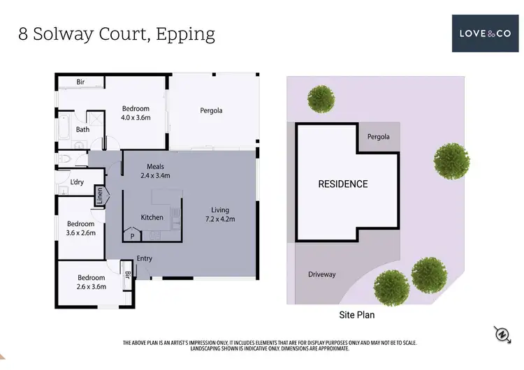 Floorplan of Homely house listing, 8 Solway Court, Epping VIC 3076