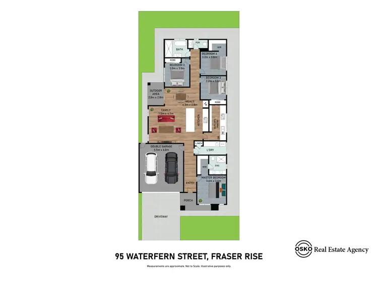 Floorplan of Homely house listing, 95 Waterfern Street, Fraser Rise VIC 3336