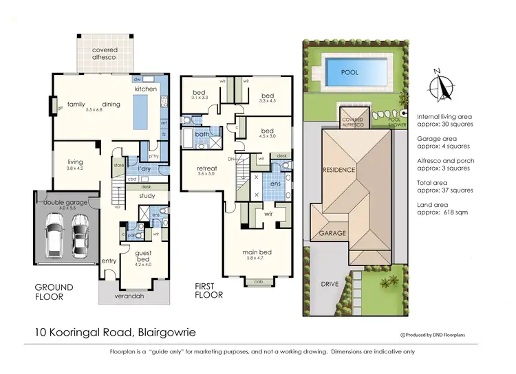 Floorplan of Homely house listing, 10 Kooringal Road, Blairgowrie VIC 3942