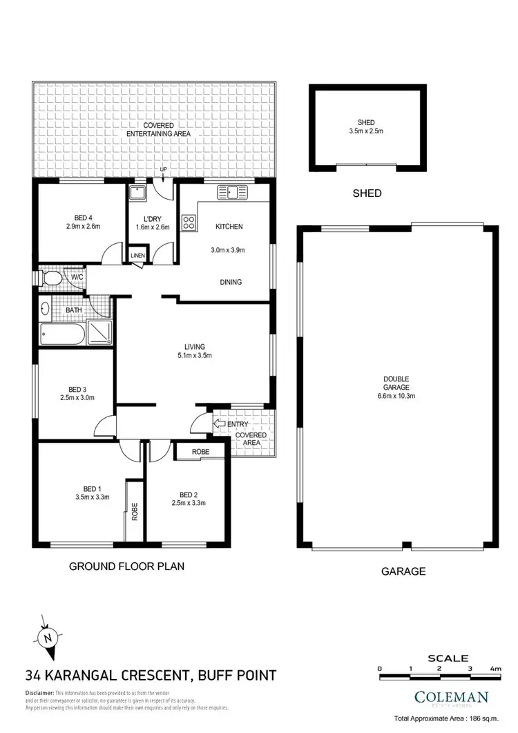 Floorplan of Homely house listing, 34 Karangal Crescent, Buff Point NSW 2262