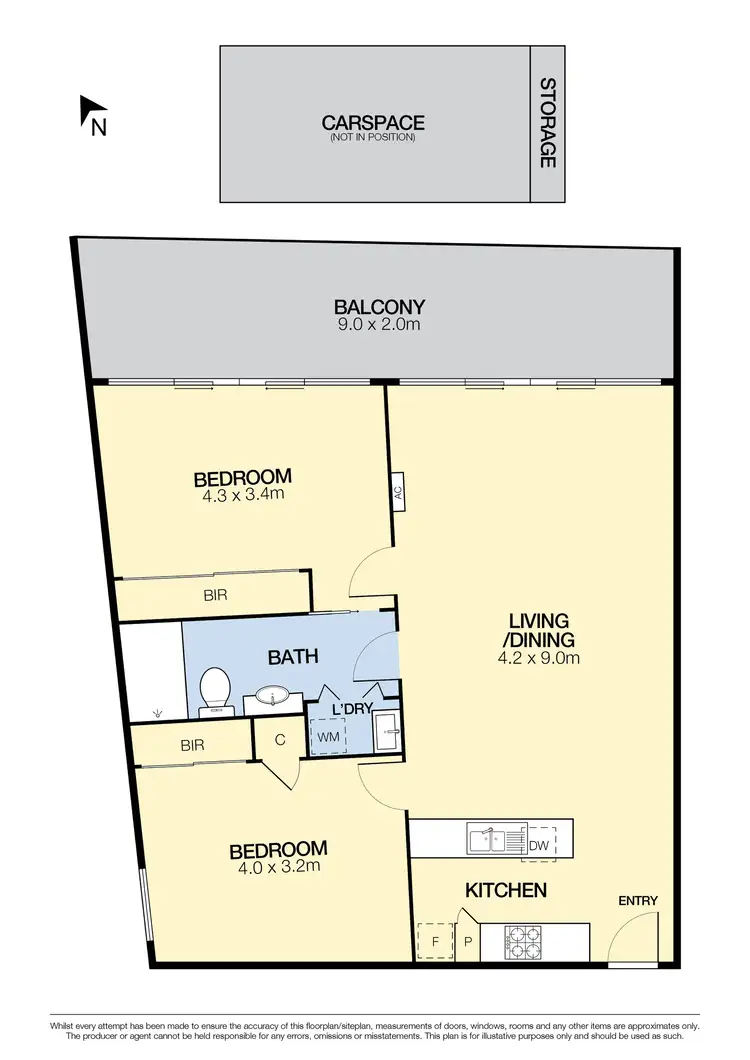 Floorplan of Homely unit listing, 15/32 East Esplanade, St Albans VIC 3021