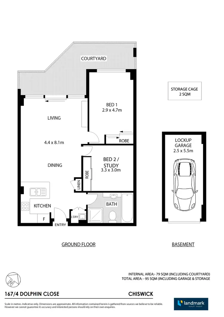 Floorplan of Homely apartment listing, 167/4 Dolphin Close, Chiswick NSW 2046