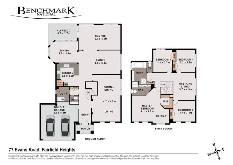 Floorplan of Homely house listing, 77 Evans Street, Fairfield Heights NSW 2165