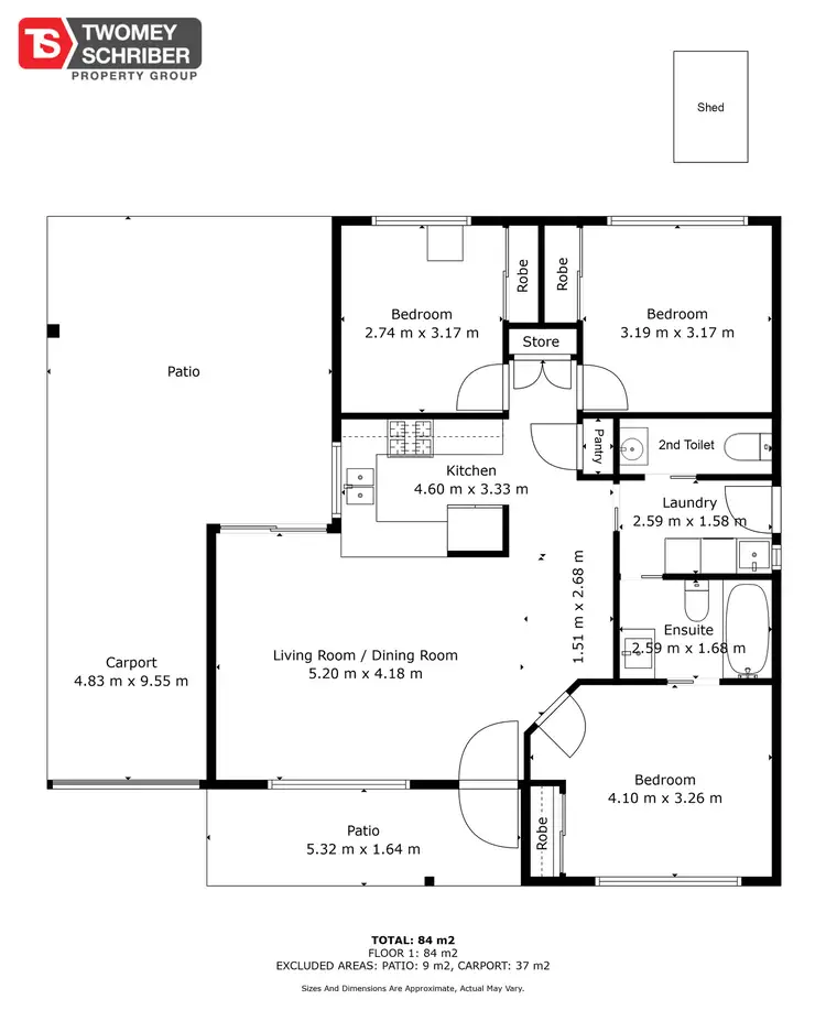 Floorplan of Homely house listing, 3 Saligna Close, Redlynch QLD 4870